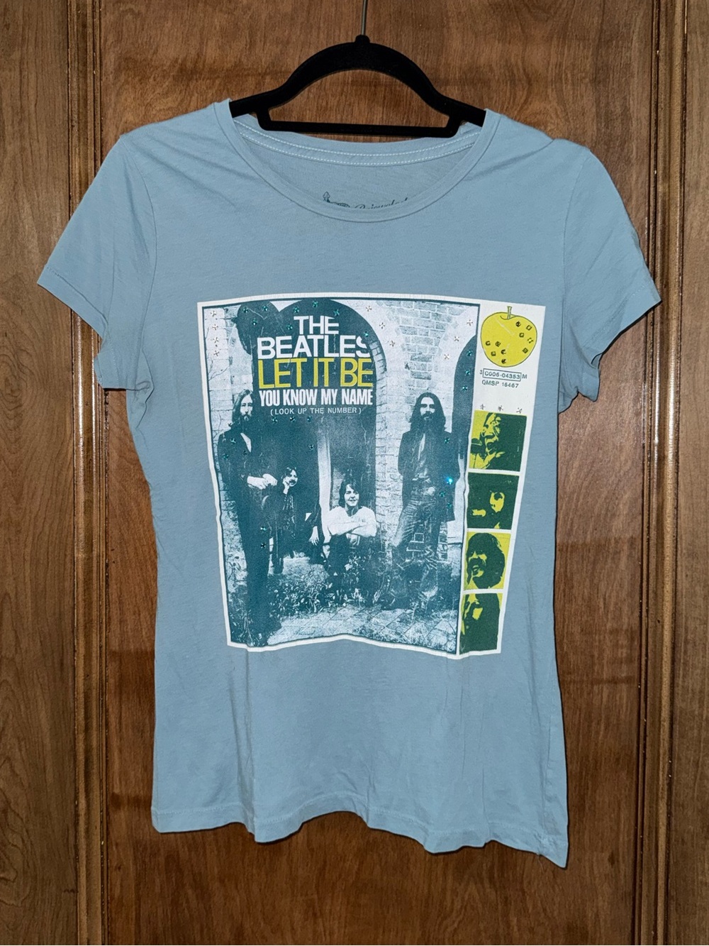 Vintage Bejeweled The Beatles 'Let It Be' Tee